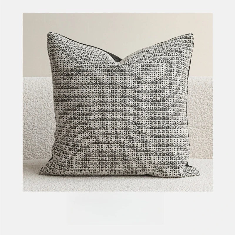 Black & White Jacquard Cushion Cover | Wovetsa