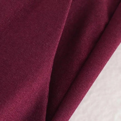 Burgundy Double-Breasted Suit Set | Wovetsa