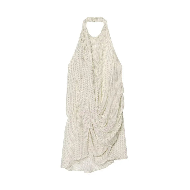 Pleated Halter Vest Top | Wovetsa