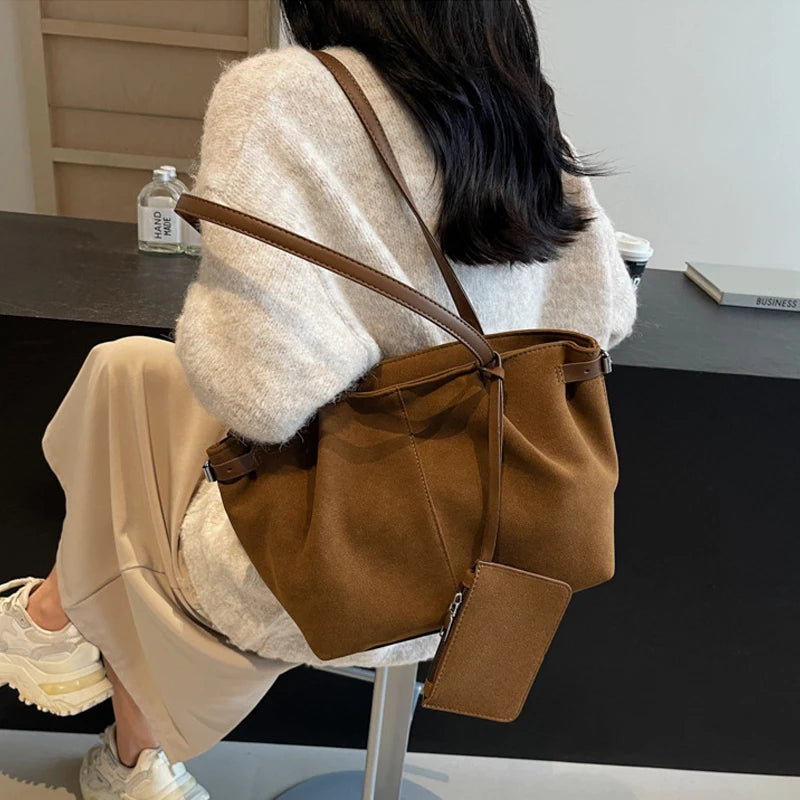 Suede Shoulder Bag | Wovetsa