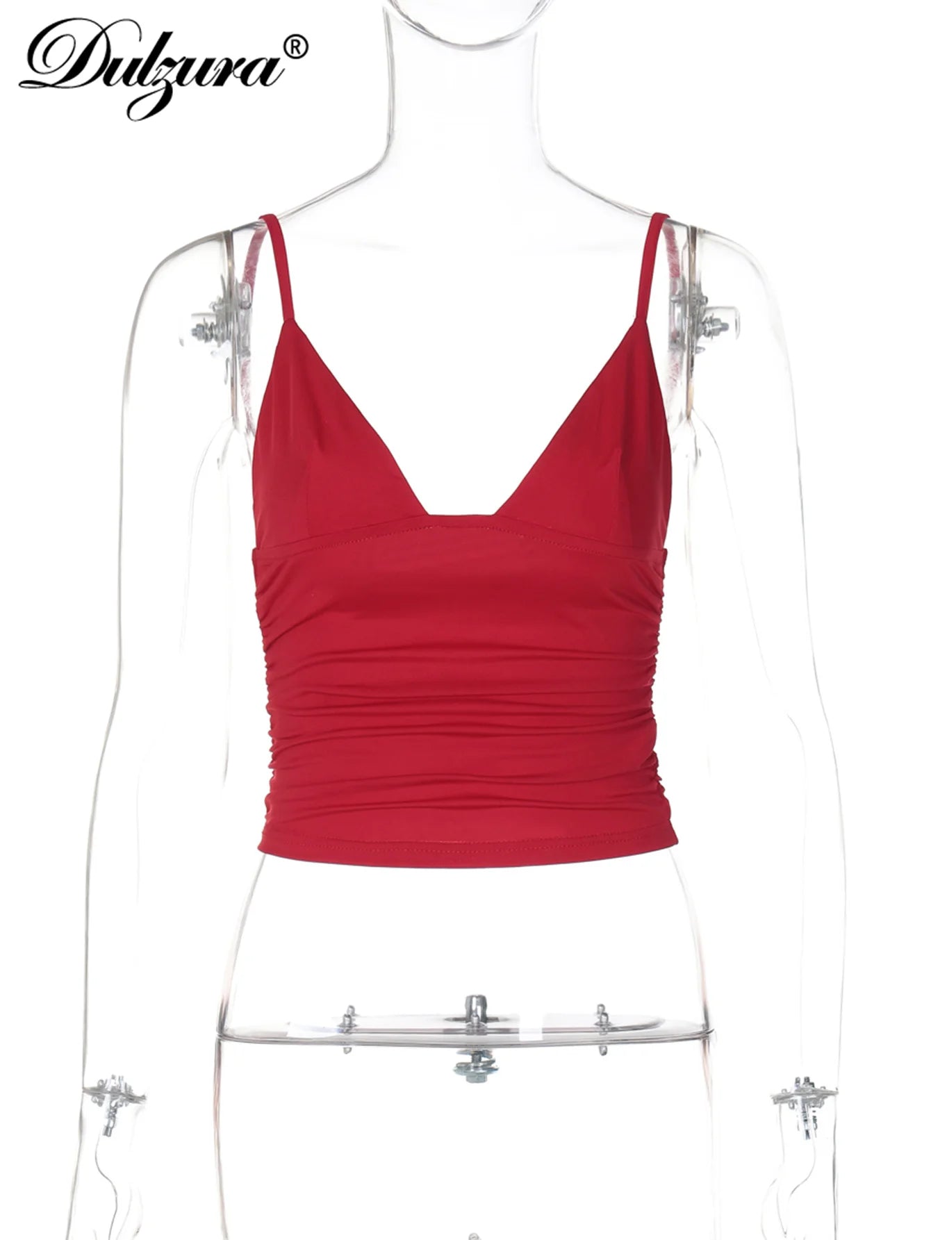Ruched Bodycon Camisole Top | Wovetsa
