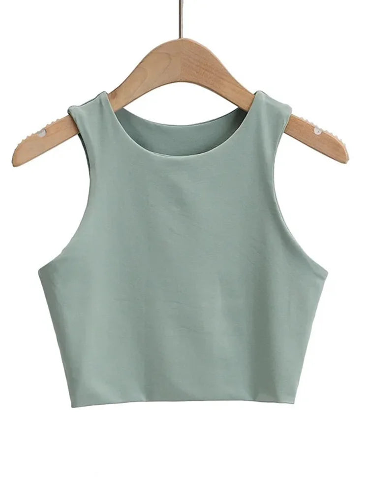 Backless Slim Tank Top | Wovetsa