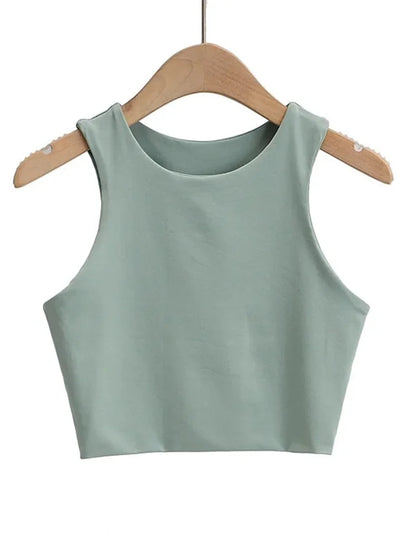 Backless Slim Tank Top | Wovetsa