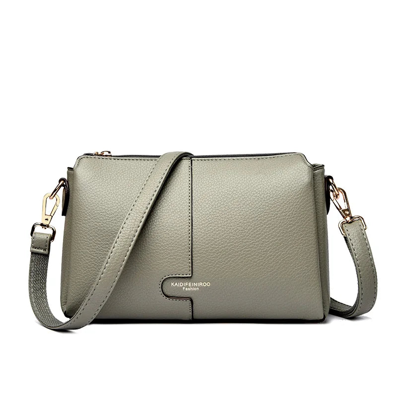 Soft PU Leather Flap Shoulder Bag | Wovetsa