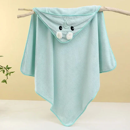 Hooded Baby Bath Towel Soft Absorbent Swaddle Wrap | Wovetsa