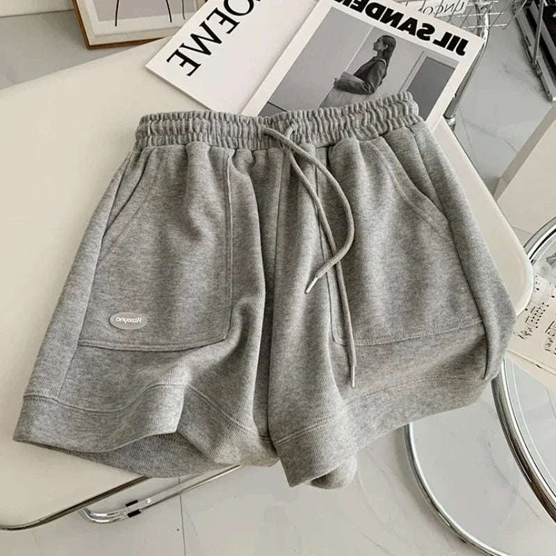 Wide-Leg Drawstring Shorts | Wovetsa