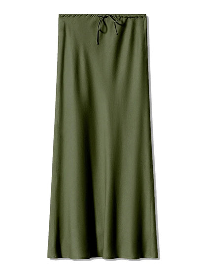 Satin Maxi Skirt | Wovetsa