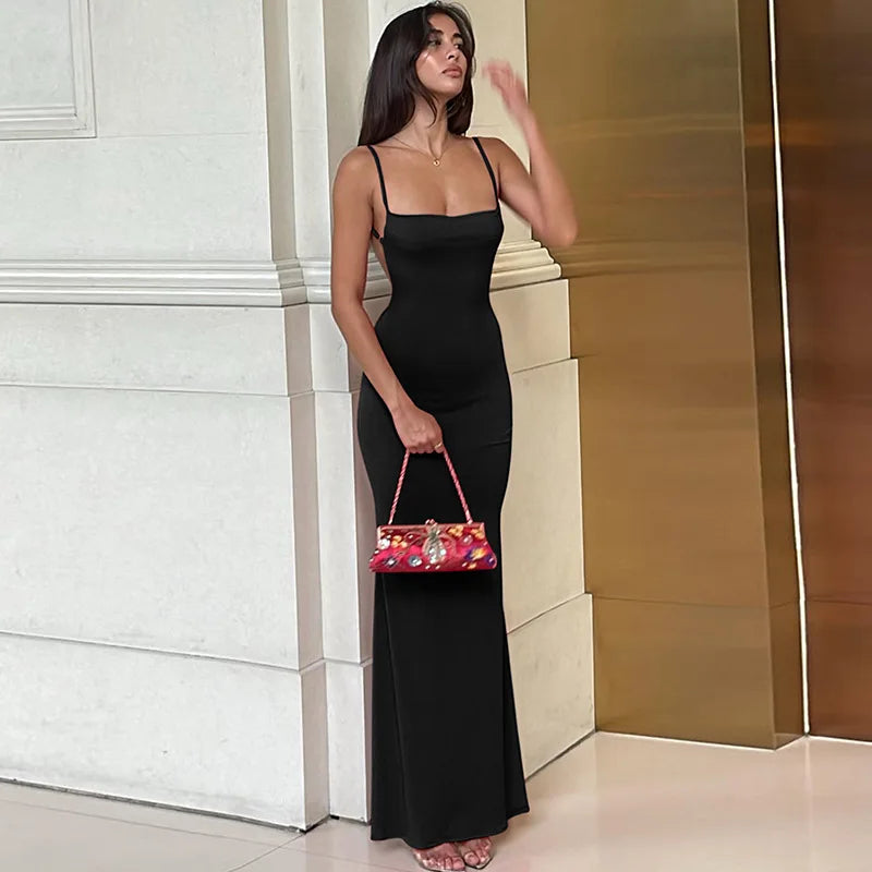 Y2K Strapless Bodycon Midi Dress | Wovetsa