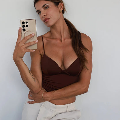 Corset Crop Camisole Top | Wovetsa