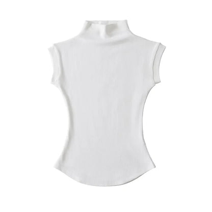 Sleeveless Turtleneck Top | Wovetsa