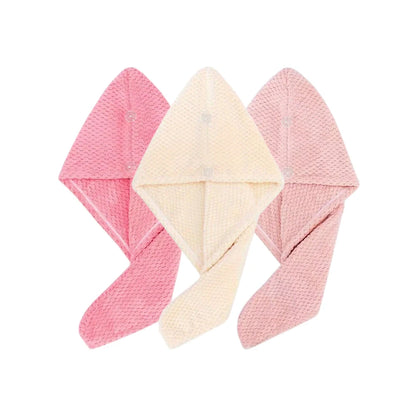 Microfiber Hair Towel Wrap Fast Drying Button-Down | Wovetsa
