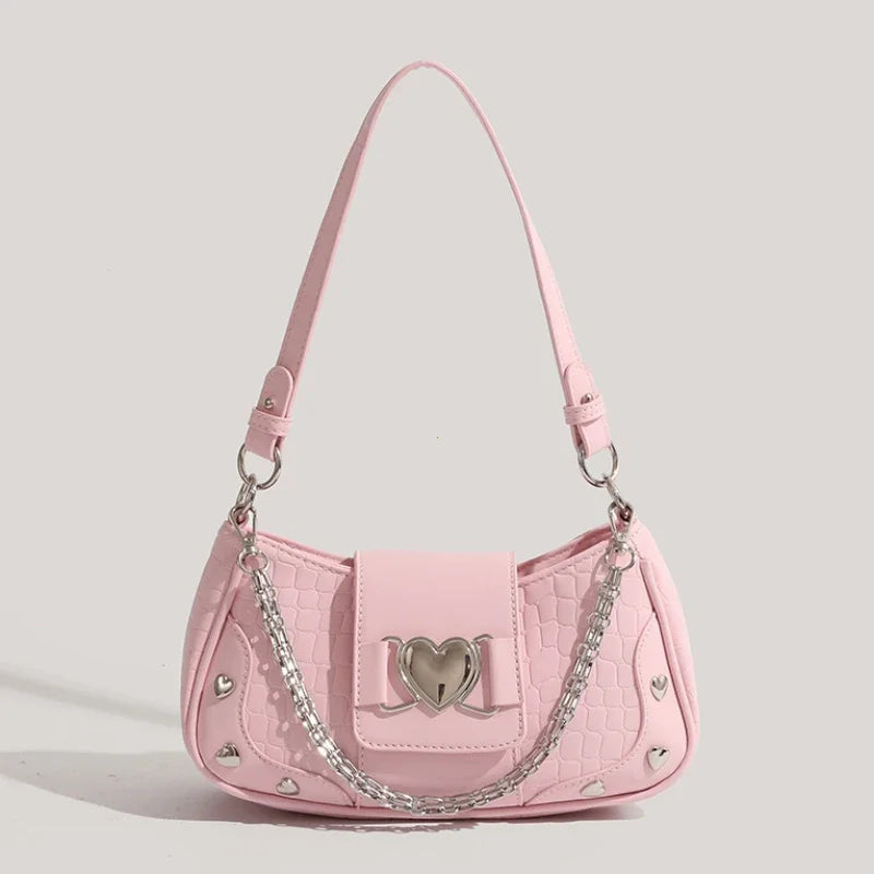 Y2K Rivet Canvas Saddle Bag | Wovetsa