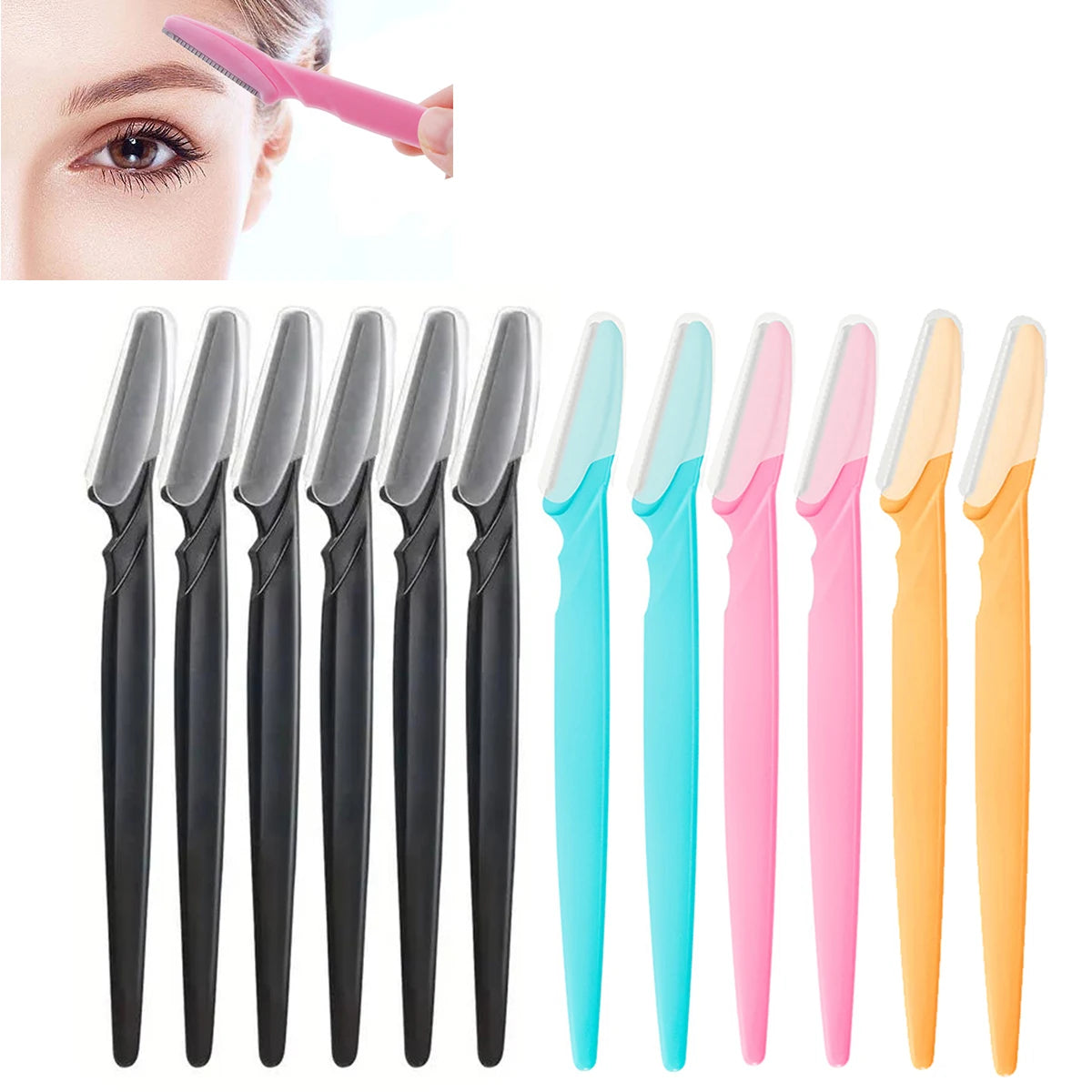 12-Piece Eyebrow Razor & Face Trimmer Set | Wovetsa
