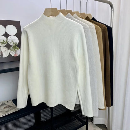 Turtleneck Slim Knit Sweater | Wovetsa