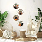 Bohemian Wood Wall Sculpture Set | Wovetsa