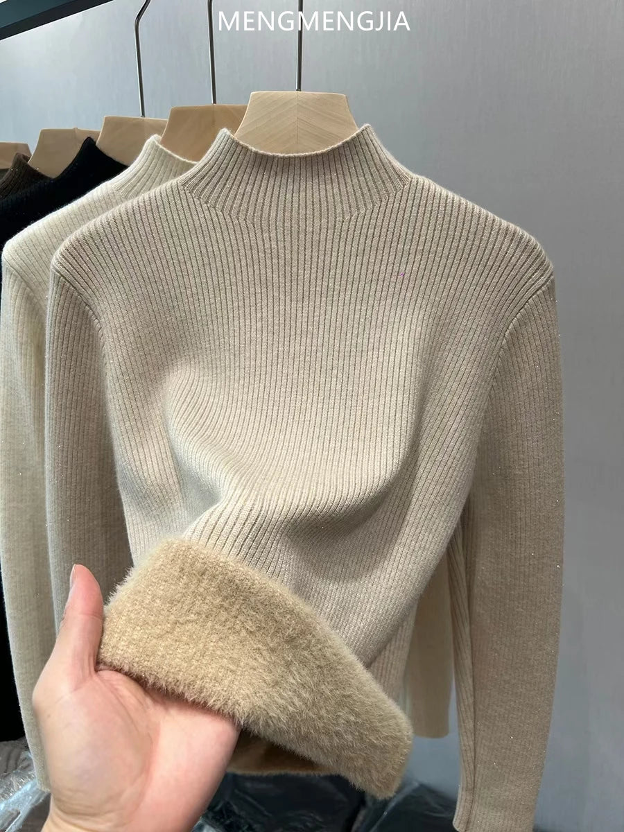 Turtleneck Slim Knit Sweater | Wovetsa