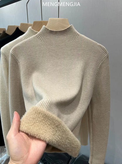 Turtleneck Slim Knit Sweater | Wovetsa