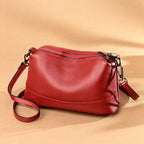 Genuine Cowhide Leather Shoulder Bag | Wovetsa