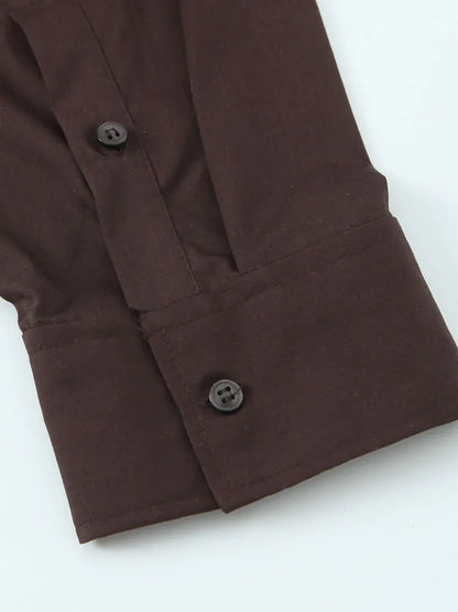 Scarf-Detail Loose Shirt | Wovetsa