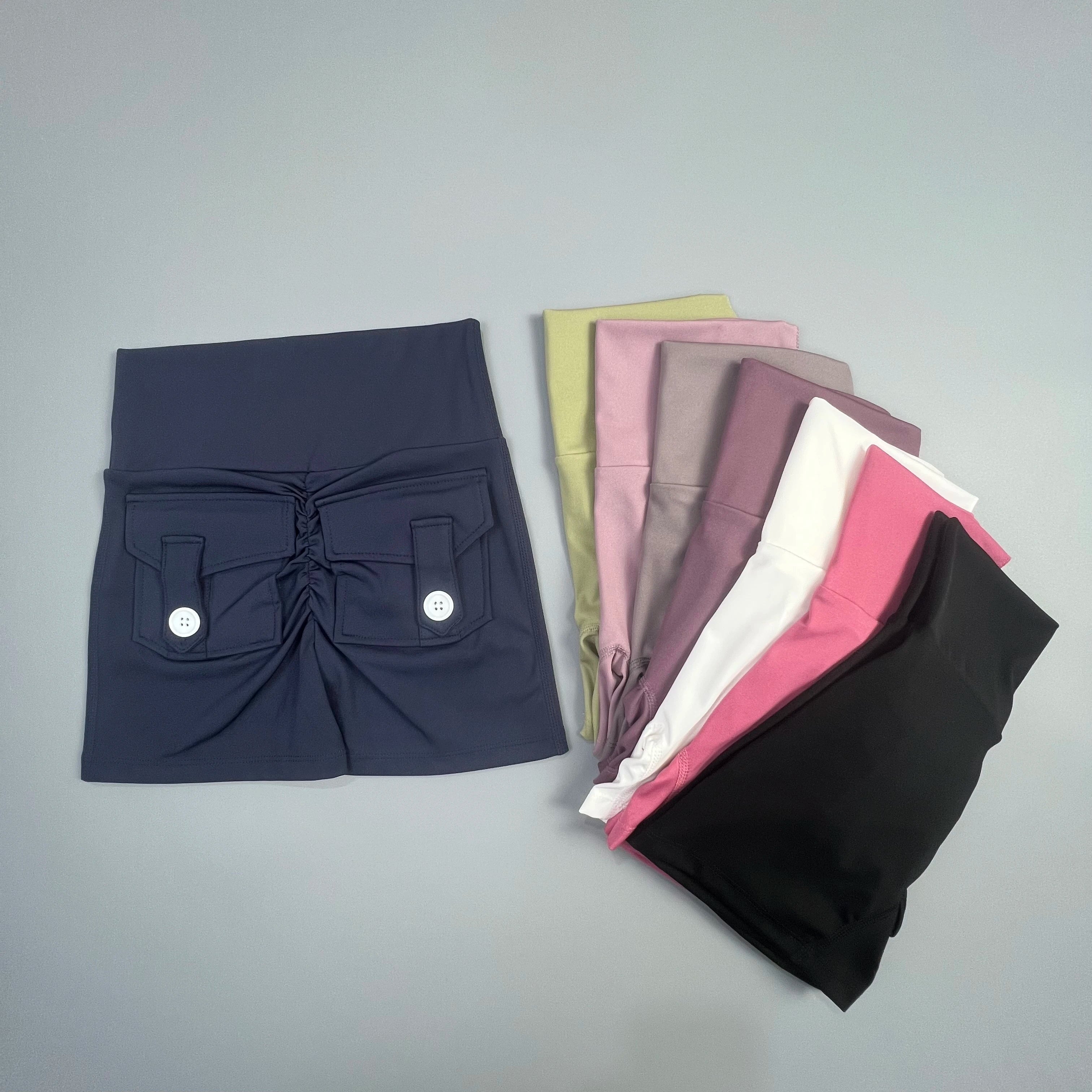 Peach Lift High-Waist Fitness Shorts | Wovetsa