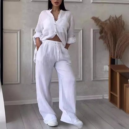 Women's Cotton Linen 2-Piece Set | Wovetsa