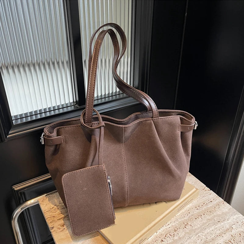 Suede Shoulder Bag | Wovetsa