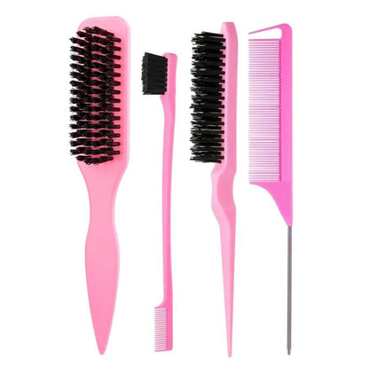 Edge Control Boar Bristle Hair Brush | Wovetsa