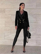 High-Waist Skinny Y2K Pants | Wovetsa