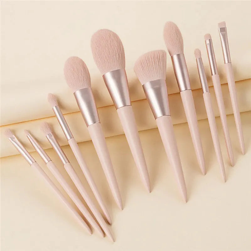 11-Piece Vegan Makeup Brush Set | Wovetsa