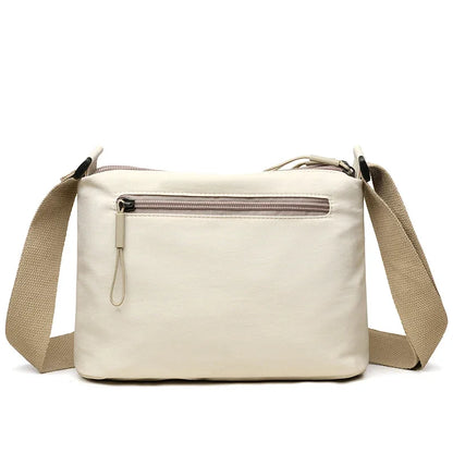3-Pocket Canvas Shoulder Bag | Wovetsa