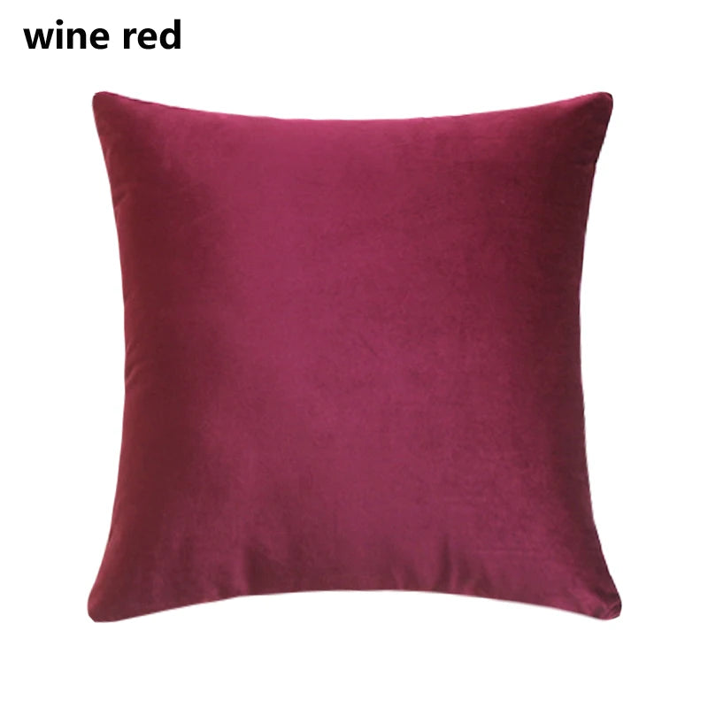 Velvet Sofa Cushion Cover 40X40/45X45/40X60/50X50/55X55/60X60CM Home Hotel Office Decor Waist Throw Pillow Cover