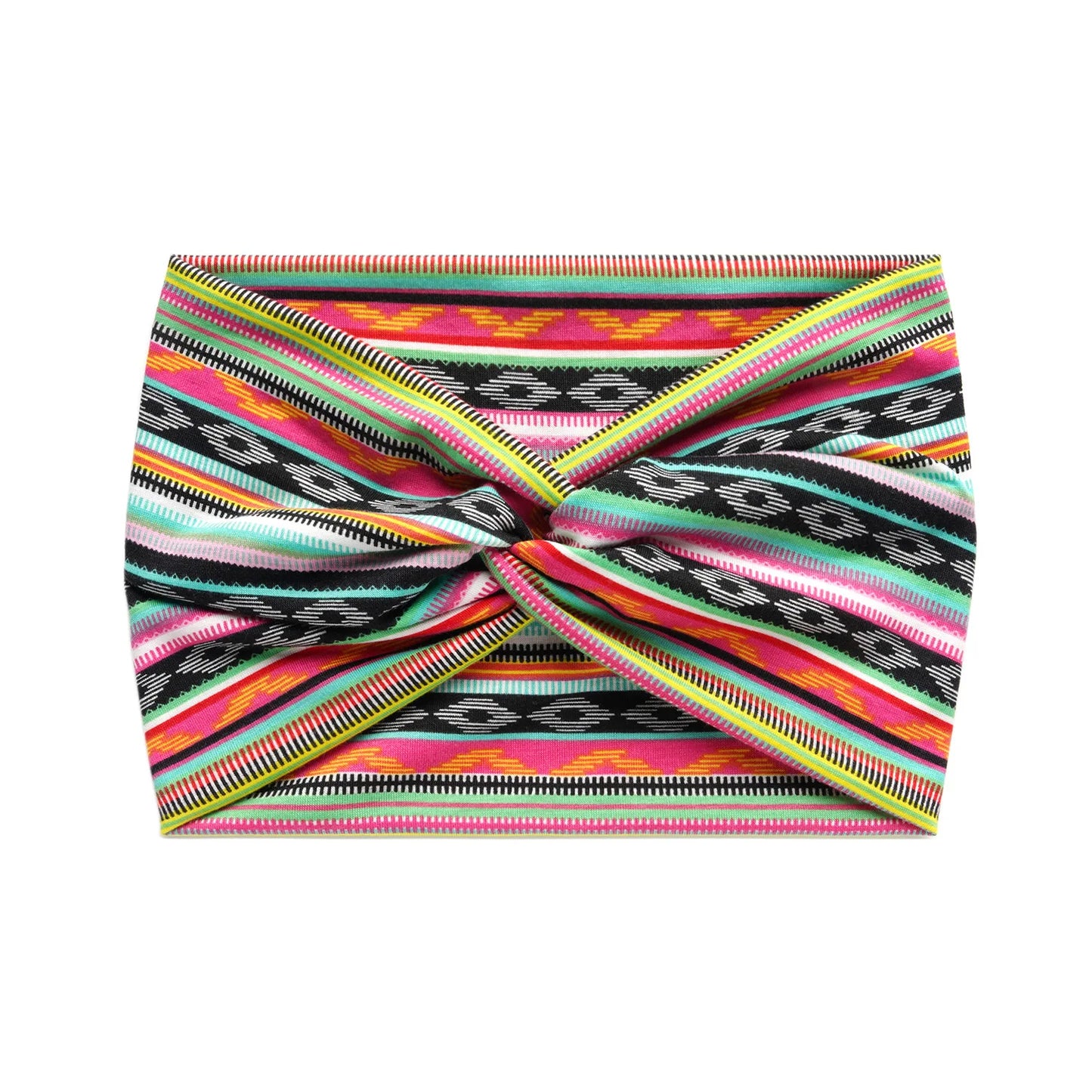 Wide Twisted Turban Headband for Women — Boho Yoga Hair Band | Wovetsa