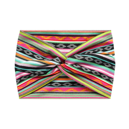 Wide Twisted Turban Headband for Women — Boho Yoga Hair Band | Wovetsa