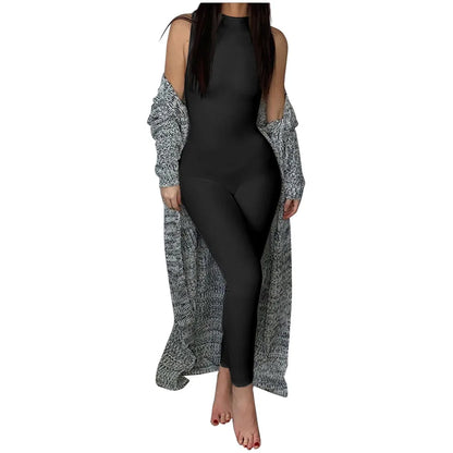Sleeveless Slim Pencil Jumpsuit | Wovetsa