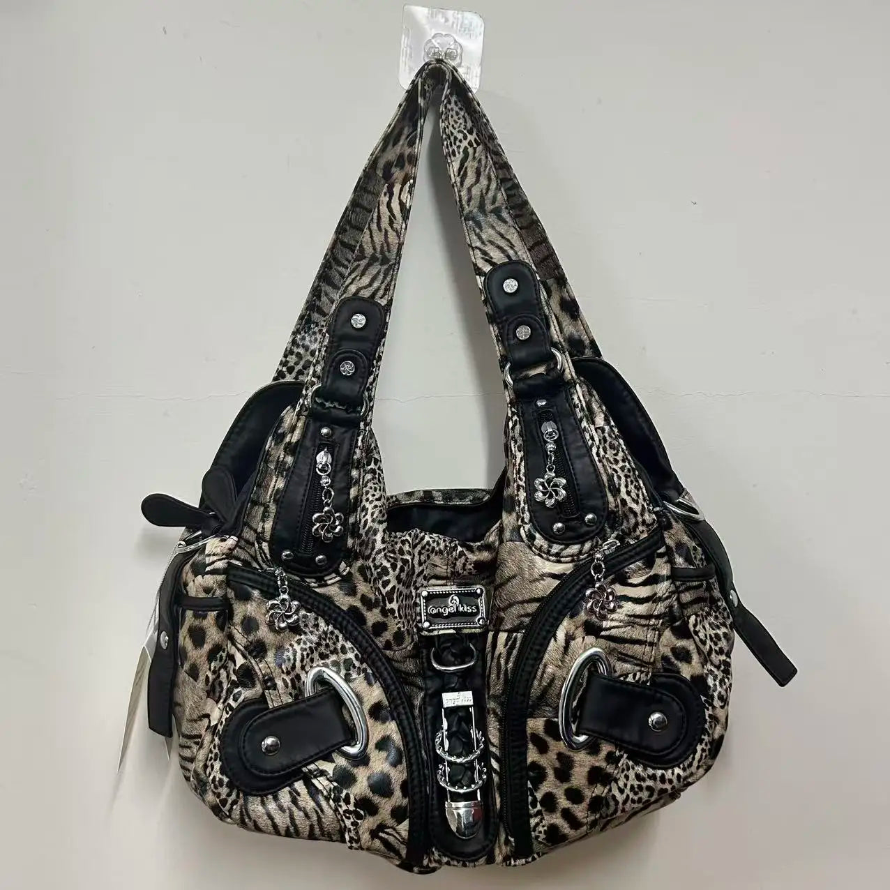 Leopard Print Hobo Shoulder Bag | Wovetsa