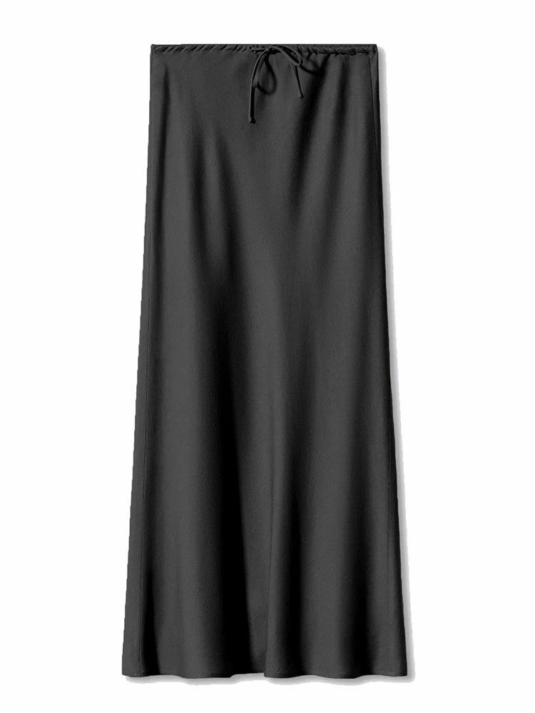 Satin Maxi Skirt | Wovetsa