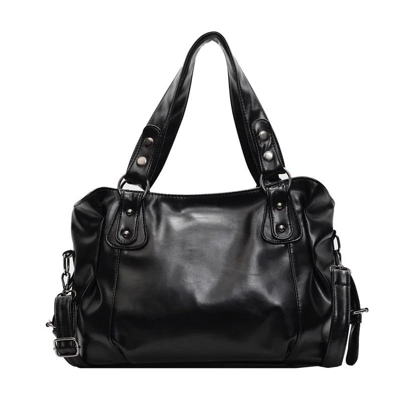 Retro Large Shoulder Tote Bag | Wovetsa