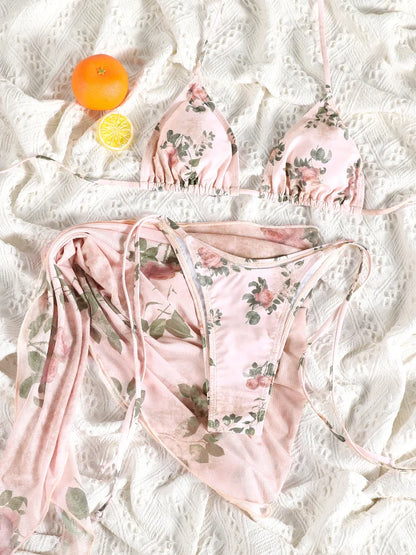 Bandage 3-Piece Bikini Set | Wovetsa