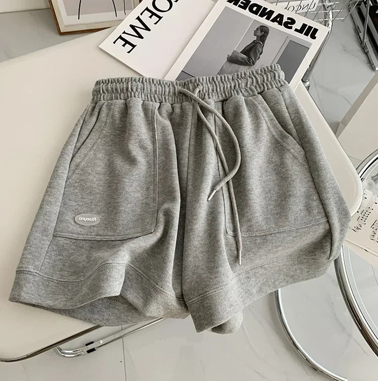 Wide-Leg Drawstring Shorts | Wovetsa