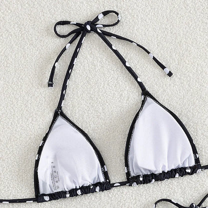 Polka Dot 3-Piece Bikini Set | Wovetsa