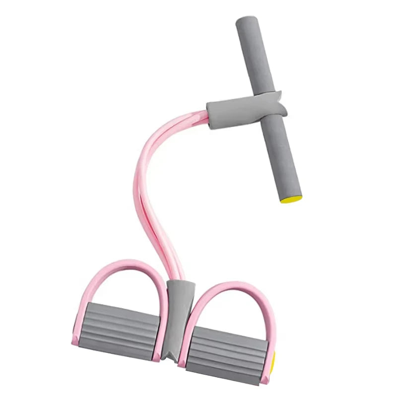 4-Tube Pedal Resistance Band for Women — Full Body Home Workout | Wovetsa