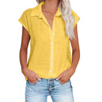 Loose Short Sleeve Casual Shirt | Wovetsa