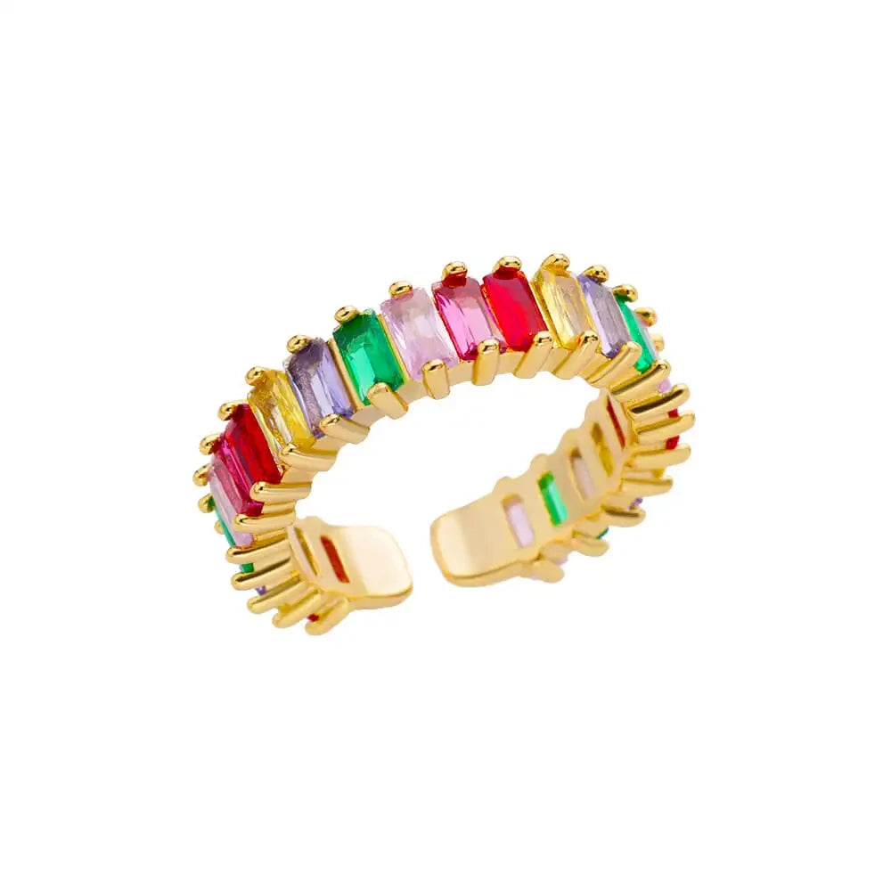 Gold-Tone Stainless Steel Cocktail Ring | Wovetsa