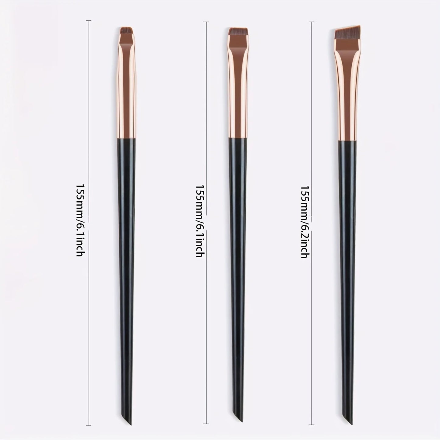 3-Piece Precision Makeup Brush Set | Wovetsa