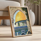 Al-Aqsa Mosque Islamic Art Canvas Print | Wovetsa