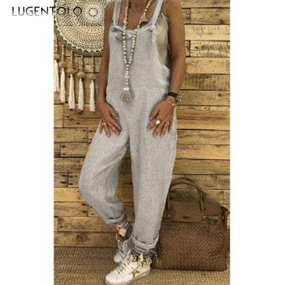 Suspender Loose Overall Jumpsuit | Wovetsa