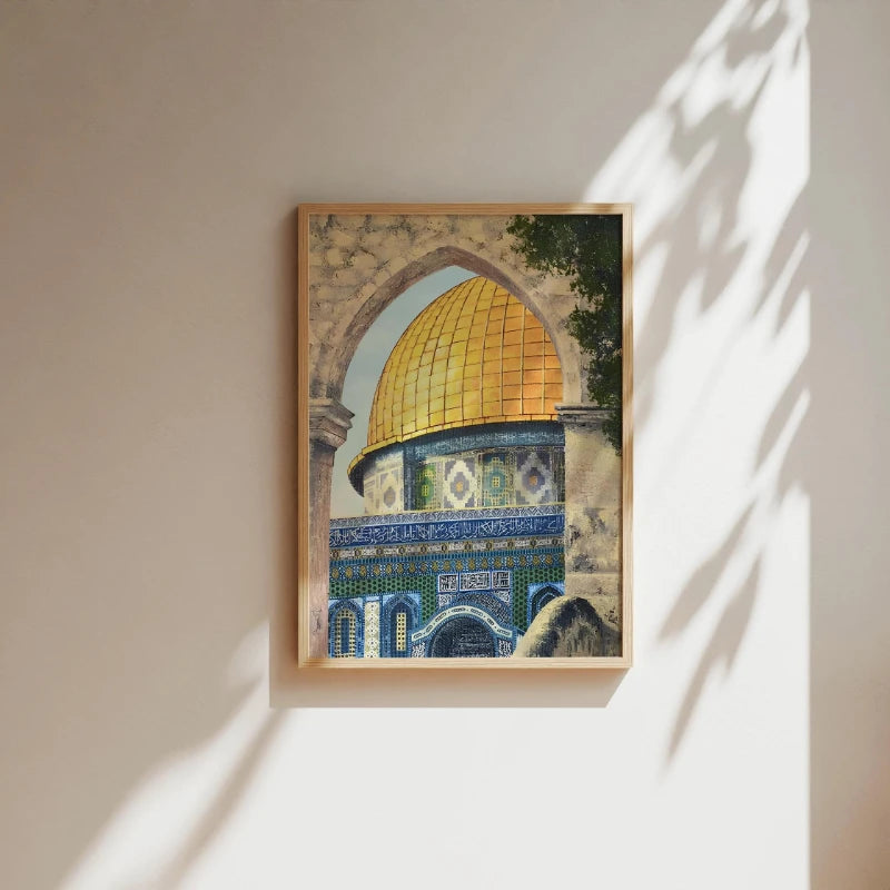 Al-Aqsa Mosque Islamic Art Canvas Print | Wovetsa