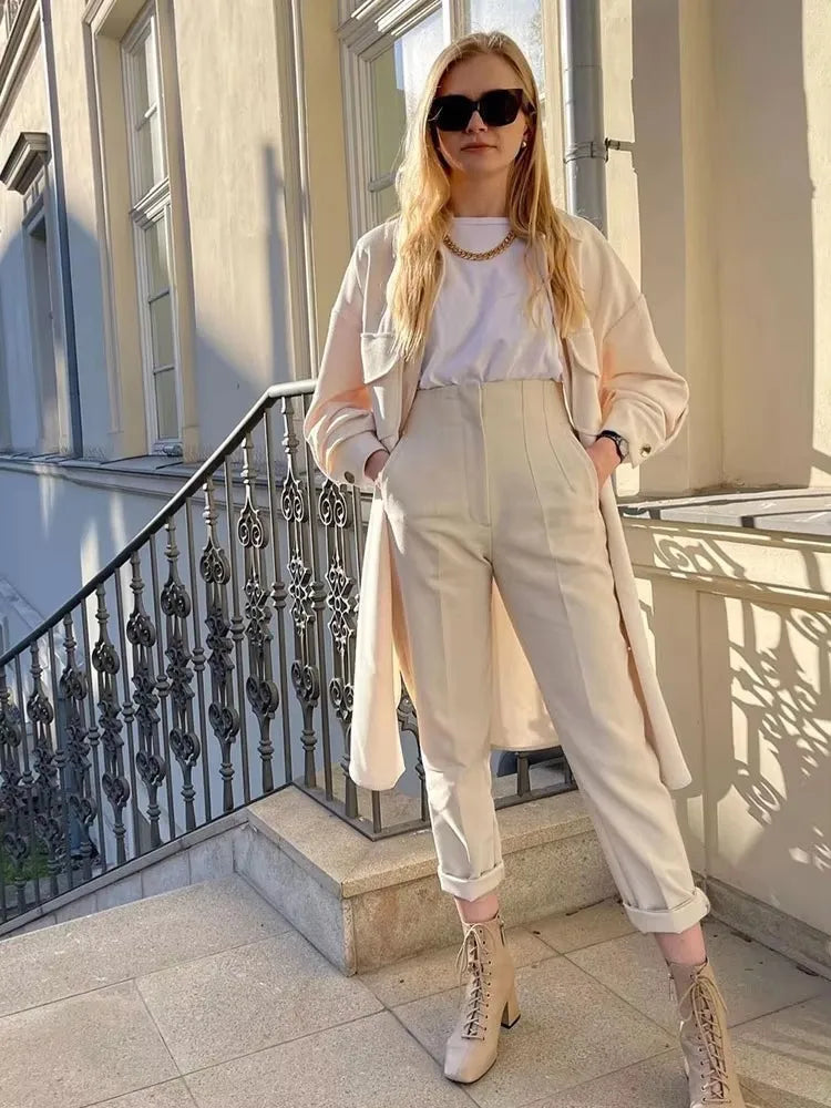 High Waist Pencil Pants | Wovetsa