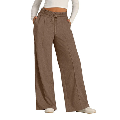 Straight Wide-Leg Jogger Pants | Wovetsa