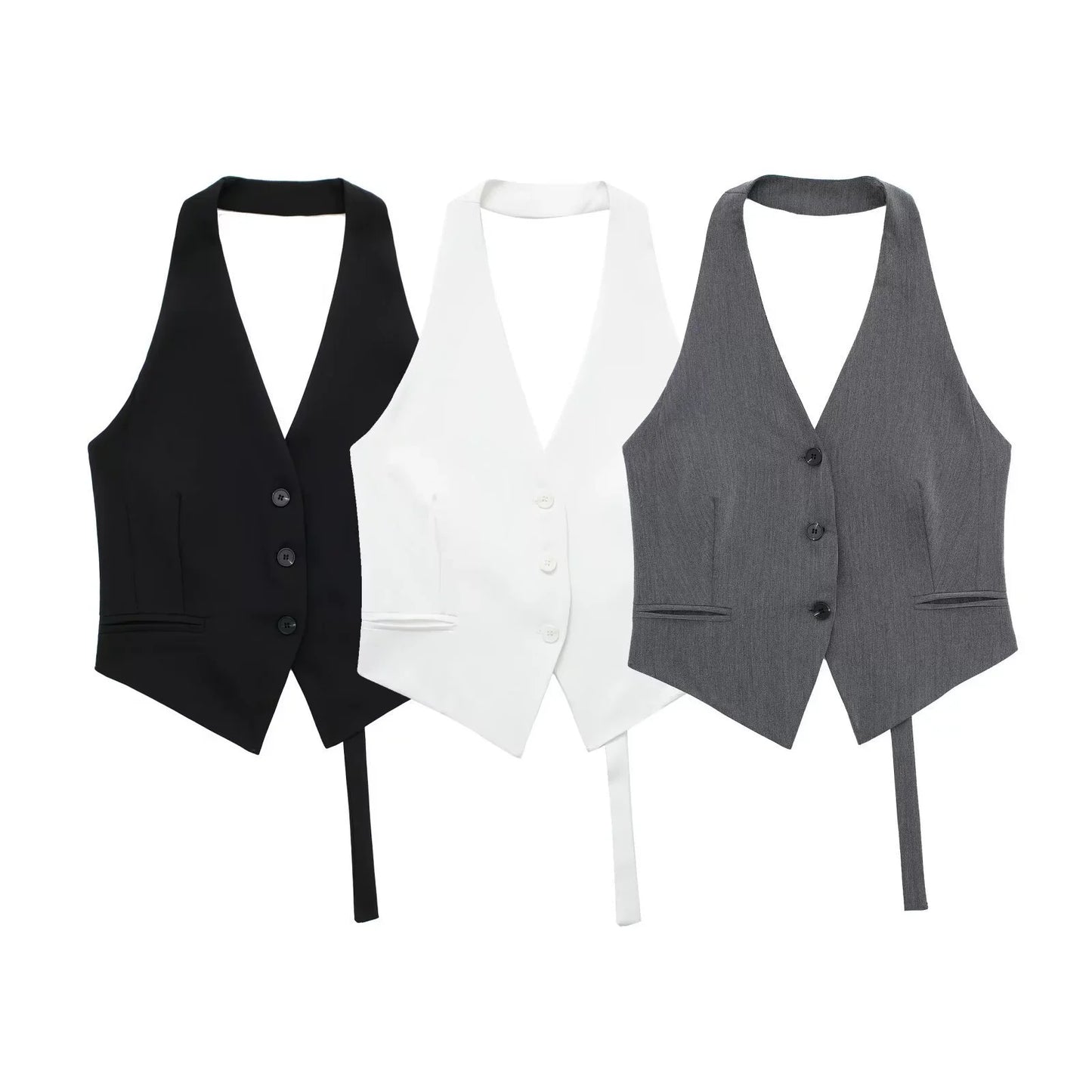 Off-Shoulder Cropped Vest | Wovetsa